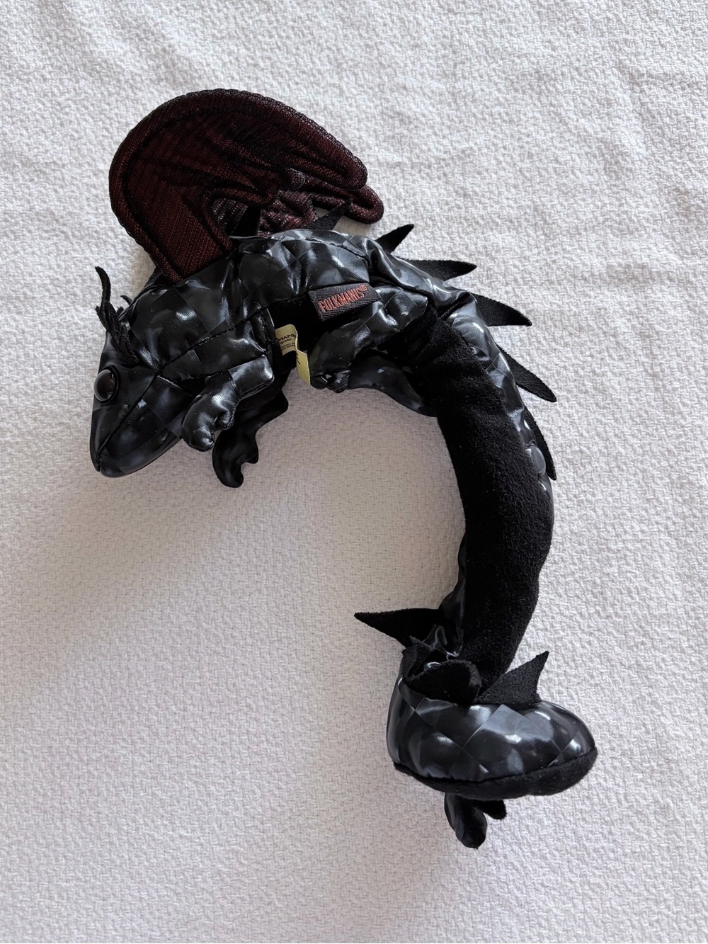 Folkmanis Midnight Dragon Wristlet Finger Puppet